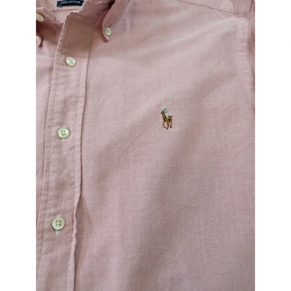 Polo Ralph Lauren Oxford Cotton Button Down Shirt Flesh Pony Mens 16-34 Malaysia